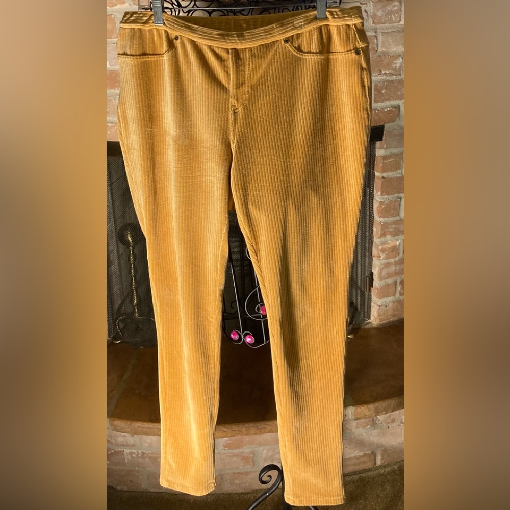 Serena Williams Signature Statement Mustard Corduroy Trousers